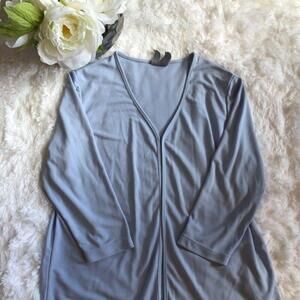 Light Blue Long Sleeve Cover Up w/Single Clasp - Size M